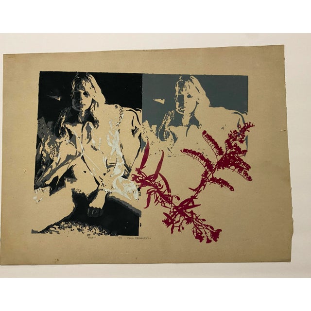 Figurative 1972 Tony Bradley Figural Serigraph For Sale - Image 3 of 4