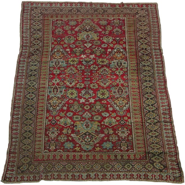 1900s Antique Indian Amritsar Rug For Sale - Image 9 of 9