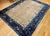 Antique Chinese Peking Rug, Wool Pile, Tan Field, Navy Border, 9' x 12' For Sale - Image 4 of 17