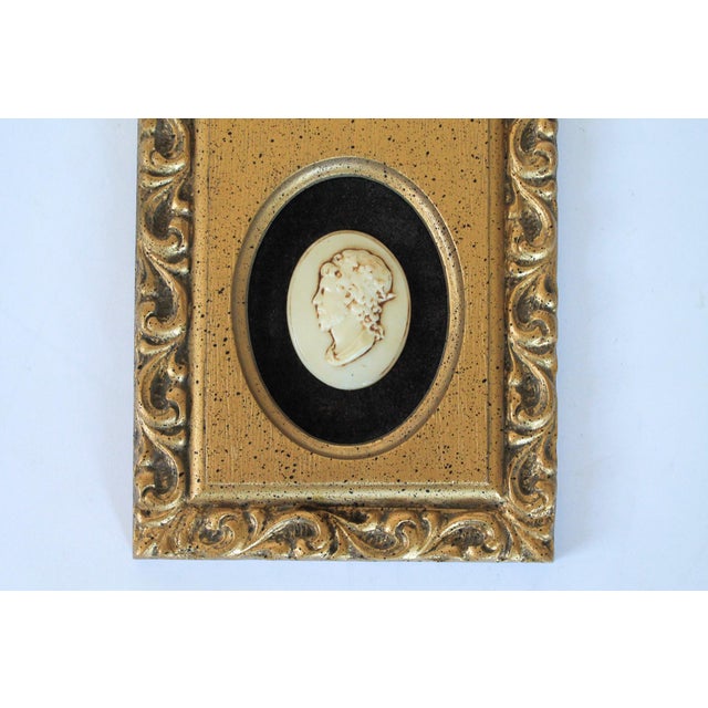 Mid 20th Century Vintage Syroco Triple Cameo Roman Wall Hanging For Sale - Image 5 of 7