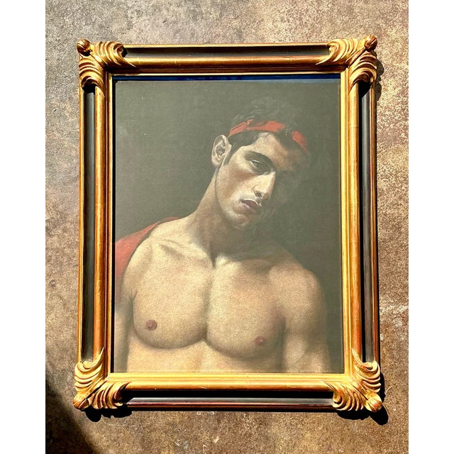 Vintage Original Oil Pastel on Paper For Sale In West Palm - Image 6 of 11