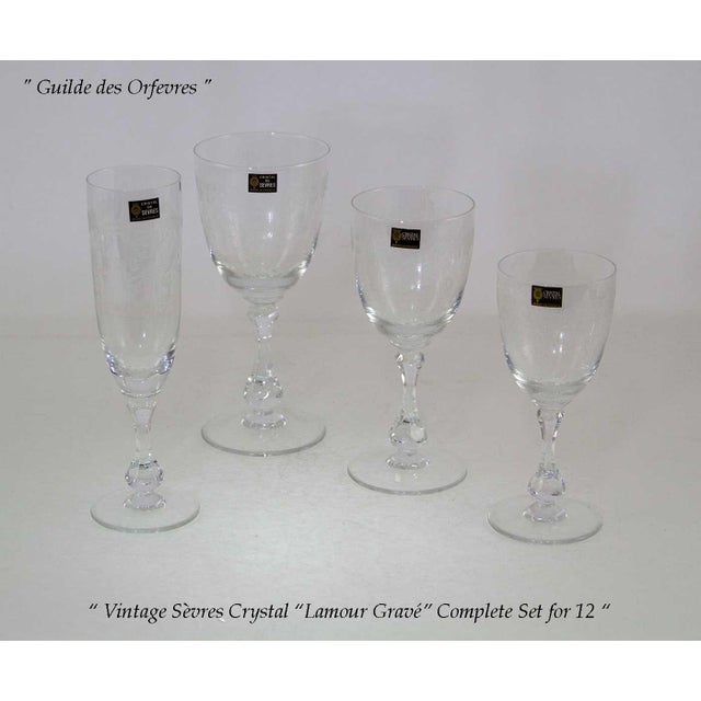 Ref # Sev 1600 Lamour Gravé Description : Complete Set for 12 Persons, Lamour Gravé 1600 in it’s Factory original...