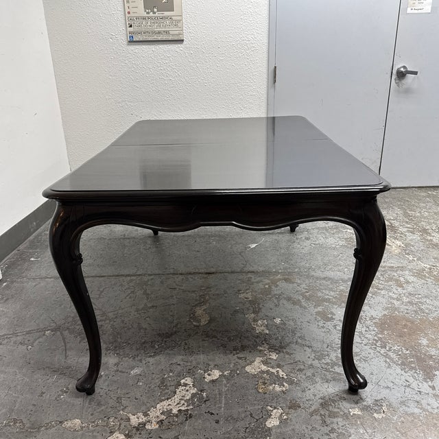 Late 20th Century Louis XV Style Wood Dining Table, Vintage For Sale - Image 5 of 12