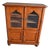 Antique Oak Wooden Display Cabinet For Sale