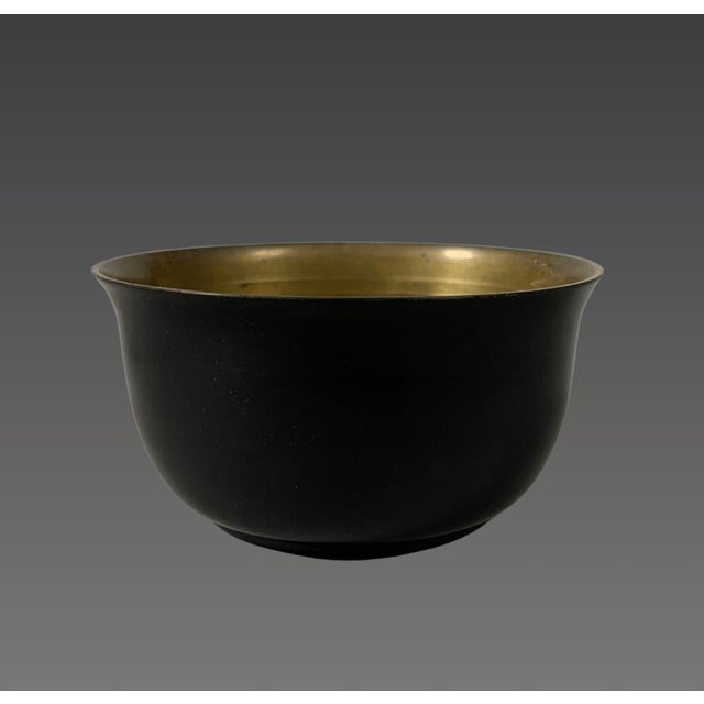 Art Deco Lacquered Bronze Bowl by Jean Dunand, 1930 For Sale - Image 4 of 6