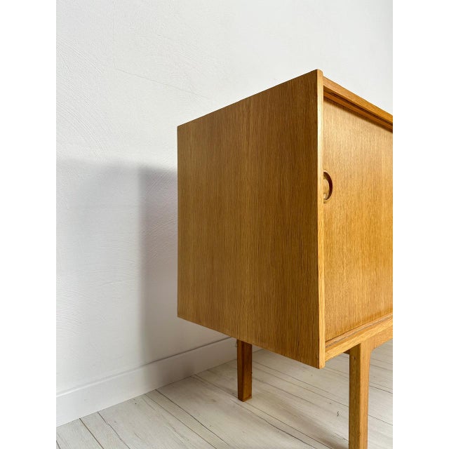 Mid-Century Modern Scandinavian Minimalistic Oak Sideboard by Erik Wørts for Ikea, 1960s For Sale - Image 3 of 16