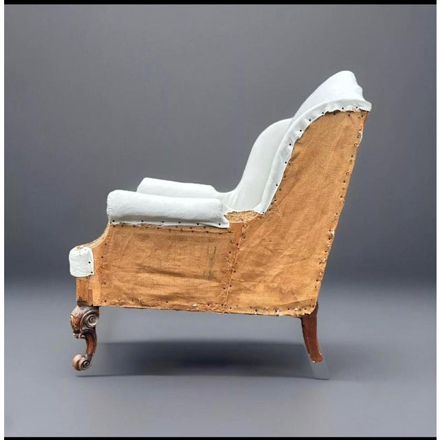 Antique Lounge Chair from Howard & Sons LTD , 1905 For Sale - Image 4 of 12