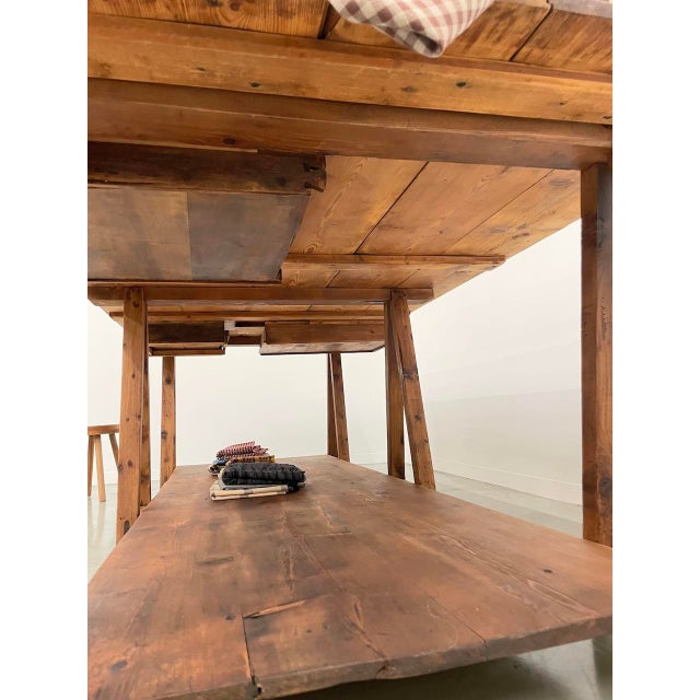 Vintage Pine Worktable, 1950s For Sale - Image 14 of 18