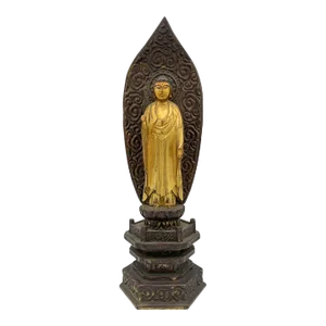 19th Century Japanese Edo Amida Nyorai Buddha Buddhist Figure