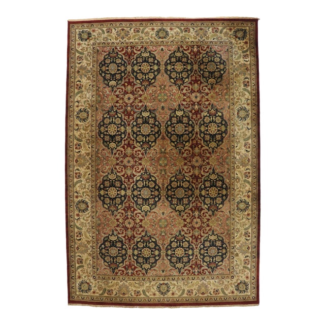 Late 20th Century Indian Palace Rug, 11'11 X 17'10 For Sale
