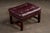 Mid 20th Century Mid 20th Century Tufted Leather Wingback Chesterfield Armchair With Ottoman in Oxblood For Sale - Image 5 of 15