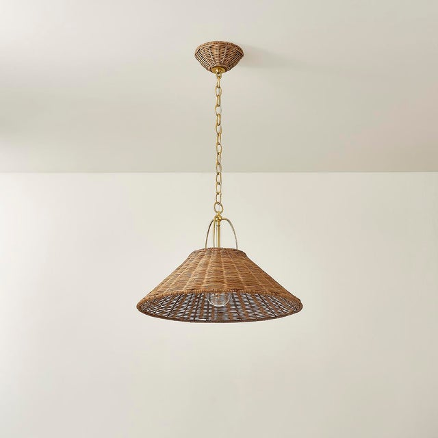 The Davida pendant takes a heritage silhouette and gives it an update with contemporary materiality. Woven from Natural...