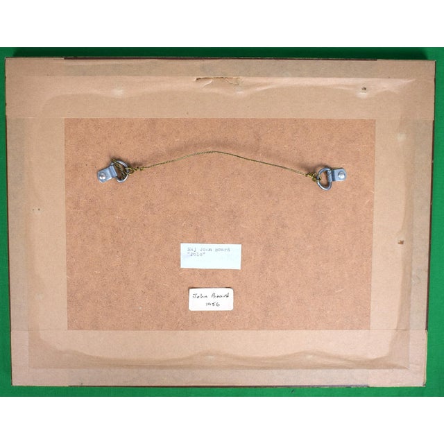 Art Sz: 3 1/4"H x 6 1/4"W Frame Sz: 10 7/8"H x 14"W John Board was the polo correspondent to The Times for nearly 30...