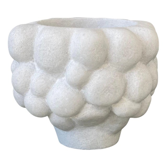 Hand Carved Marble Vessel by Tom Von Kaenel For Sale