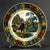 An amazing early French faience plate Intricate and very detailed hand tinted black transfer scene at the center,...