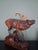 Antique Black Forest Glass and Carved Wood Sculpture of a Roaring Stag, 1950s For Sale - Image 10 of 10