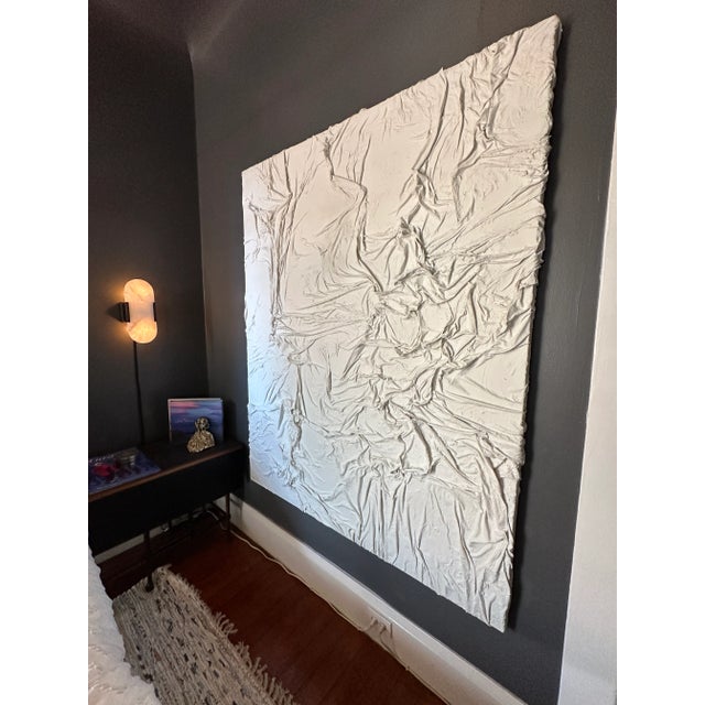 Contemporary Abstract Plaster Wall Art For Sale - Image 3 of 5
