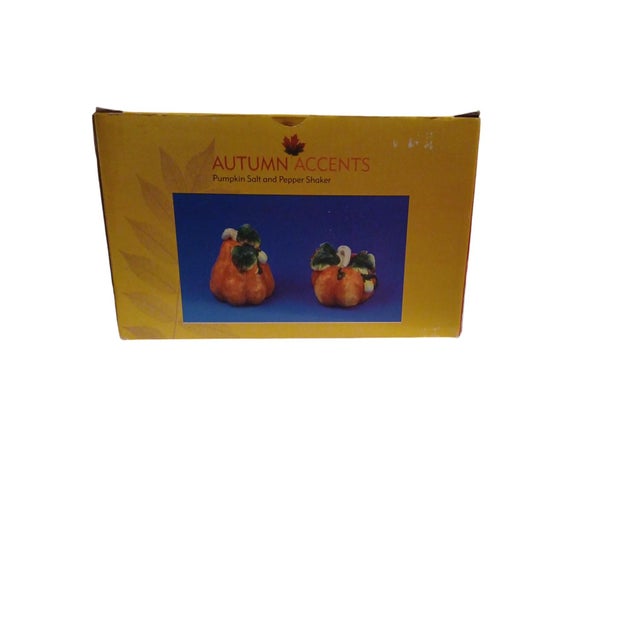 Autumn Accents Pumpkin Salt and Pepper Shakers For Sale In Cincinnati - Image 6 of 6