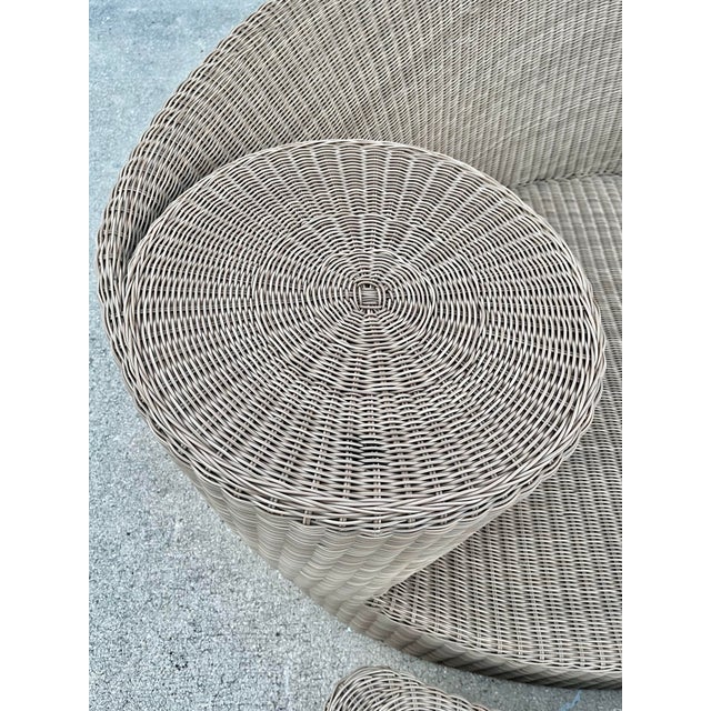 Vintage ‘Dune’ Woven Daybed | by Vladamir Kagan for Barlow Tyrie For Sale In Tampa - Image 6 of 13