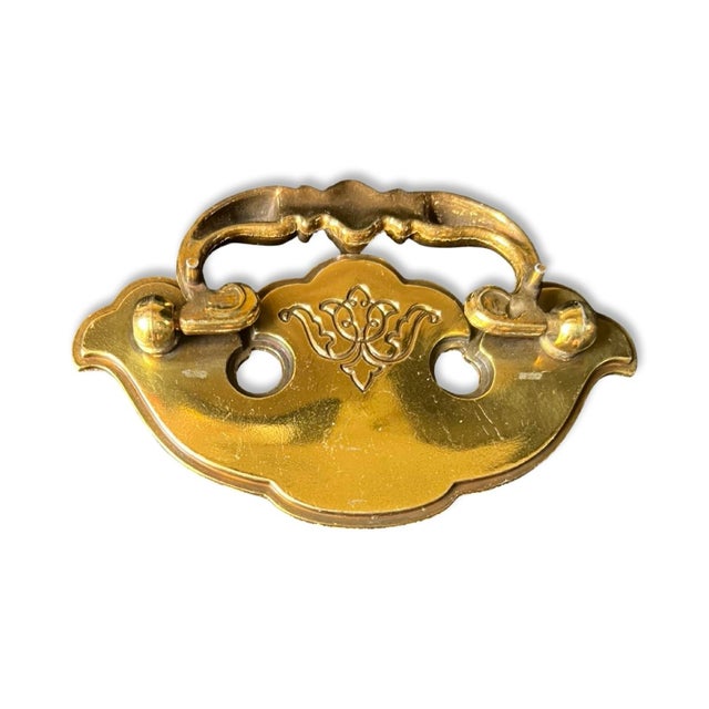 Vintage Keeler Brass Company Brass Dresser Pulls Handles N-15176 (2pieces) and N-13751 (2pieces) For Sale - Image 10 of 12