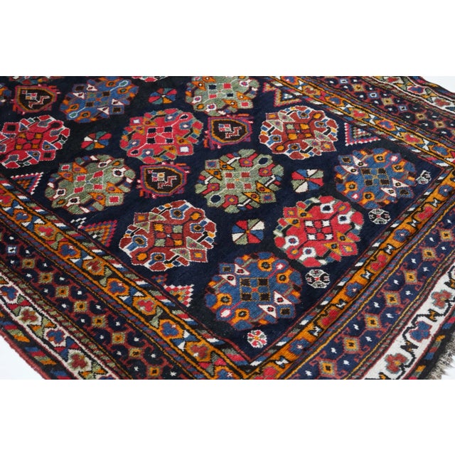 Antique Shiraz Rug 5'1'' X 10'6'' For Sale - Image 4 of 11