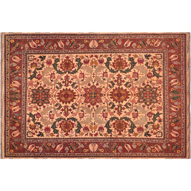 1960s 1960s Antique Tribal Kargahi Beige/Rust Hand Knotted Rug For Sale - Image 9 of 9