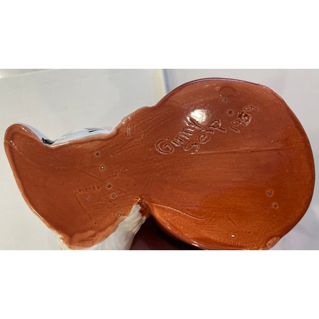 1939 Easter Ceramic: "Glamour Bunny" Planter by Twin Winton For Sale - Image 9 of 11