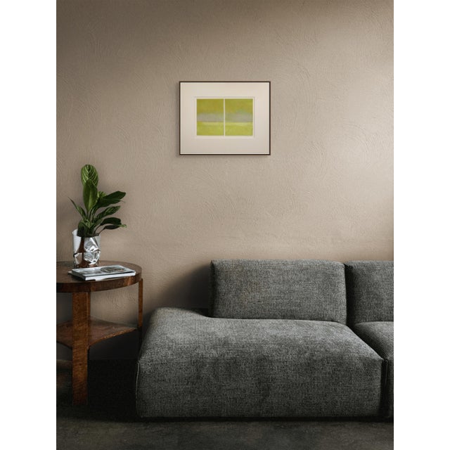 Abstract Janise Yntema "Celedon Mist", Painting For Sale - Image 3 of 4