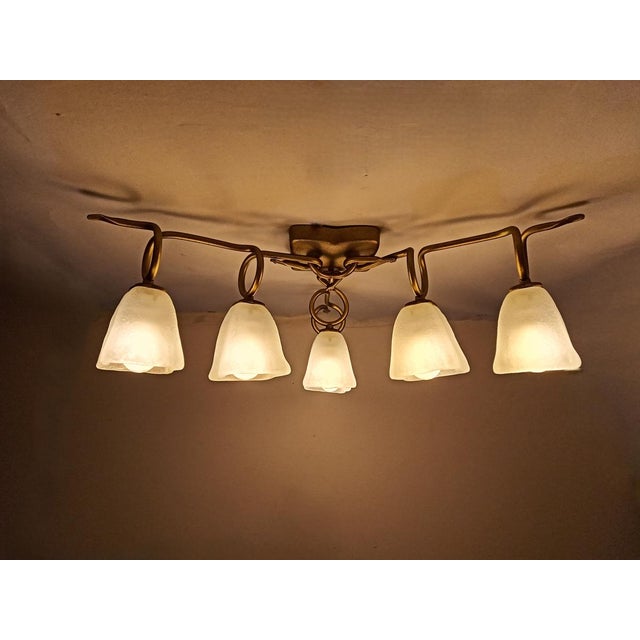 Murano Glass Ceiling Light from Barovier & Toso For Sale - Image 6 of 13