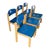 Stacking Dining Chairs in Beech, 1980s, Set of 6 For Sale - Image 3 of 3