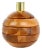Modernist Pine Wooden Table Light, 1970s For Sale