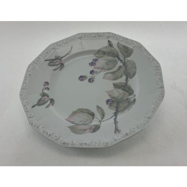 1970s Porcelain With Black Berries Branch - Set 72 Pieces For Sale - Image 11 of 18