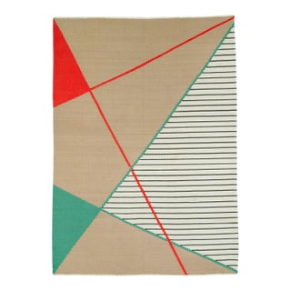 Galerie Shabab Collection Mid-20th Century Czech Kilim Flat-Weave For Sale