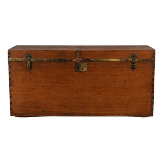 19th Century English Chest in Camphor Wood For Sale