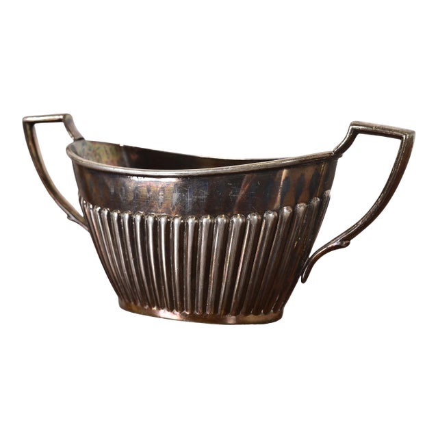 Tiffany & Co. Style Art Deco Silverplate Sugar Bowl For Sale