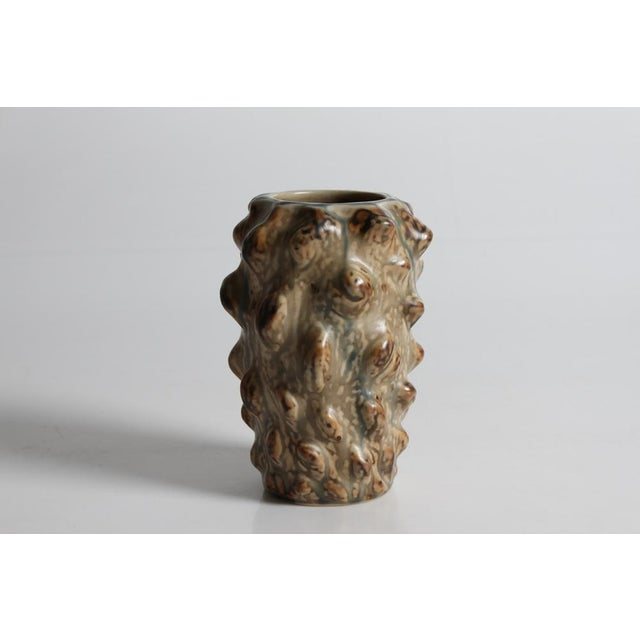 Royal Copenhagen Vase with Modeled Relief Decorated with Sung Glaze by Axel Salto for Royal Copenhagen, 1970s For Sale - Image 4 of 10