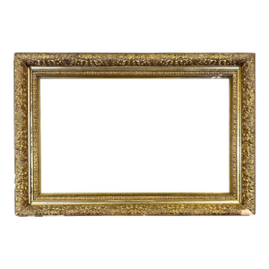 Antique Wood and Gesso Giltwood Picture Frame