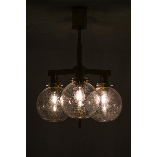 Ceiling Lamp in Brass and Glass from Hans-Agne Jakobsson, 1950s For Sale - Image 4 of 8