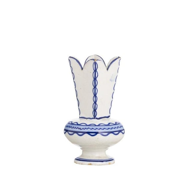 19th Century Earthenware Jug with Scalloped Rim For Sale - Image 6 of 6