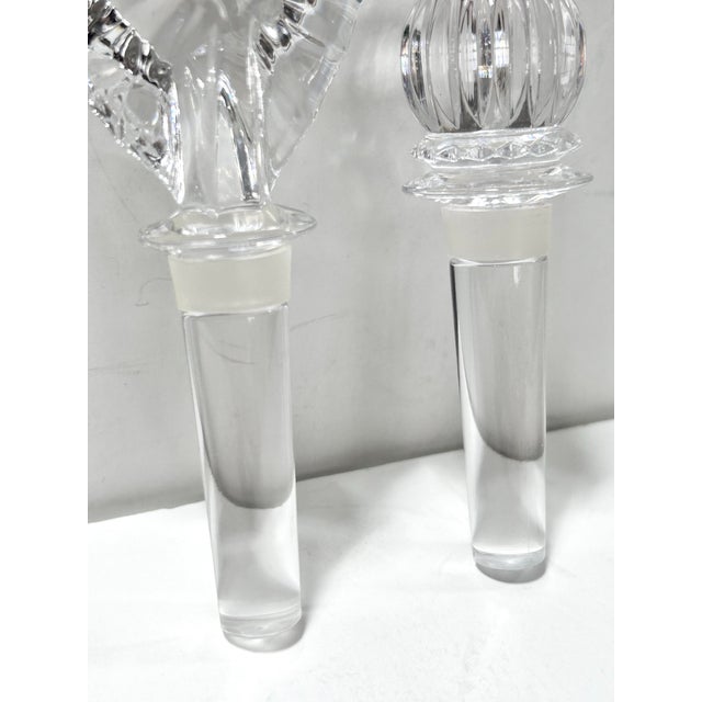 Vintage Crystal Bottle Stoppers – Bar Cart Decor – Entertaining For Sale - Image 4 of 8