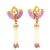 Late 20th Century Pair of Citrine and Pearl Fringe Earrings For Sale