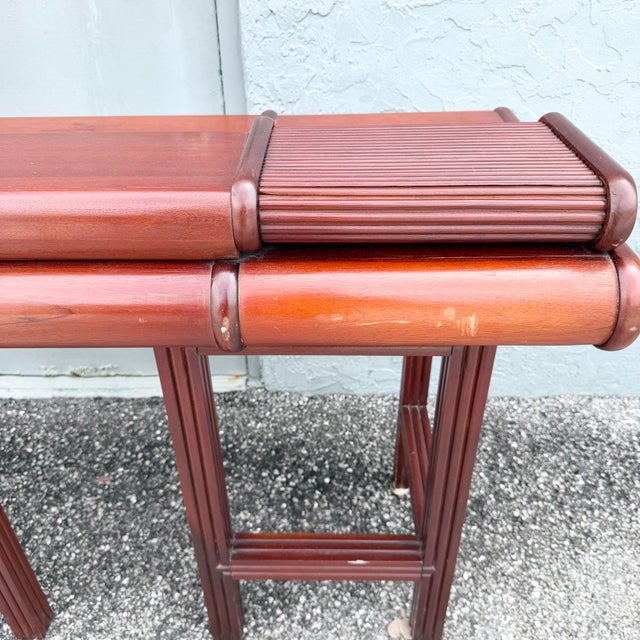 Brown 1980s Italian Roll Top Desk by Umberto Asnago & Franco Pozzi for Giorgetti For Sale - Image 8 of 8