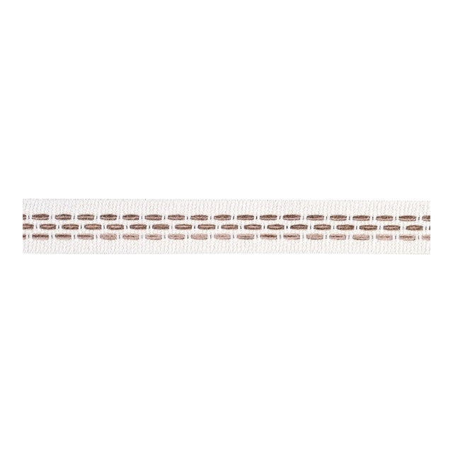 Schumacher Portola Tape Narrow Indoor/Outdoor In Flax For Sale
