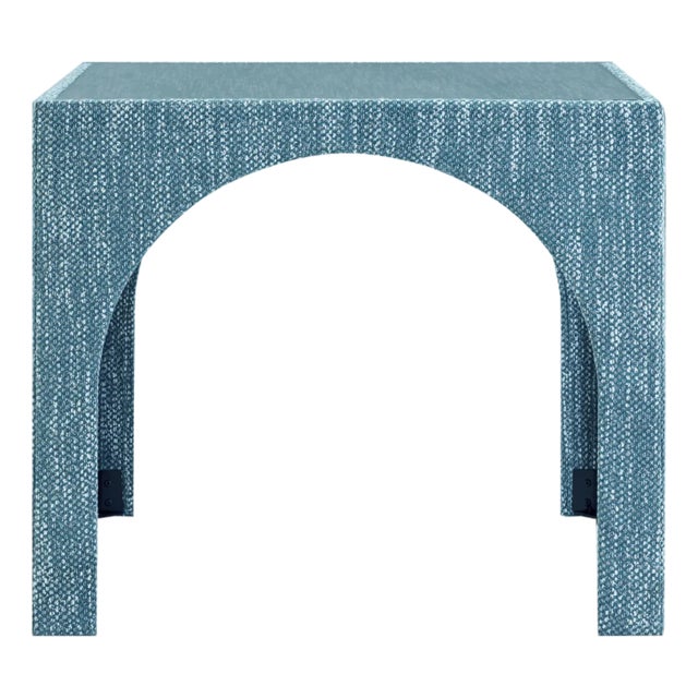 Teal Tomlin Teal Game Table with Glass Top For Sale - Image 8 of 8