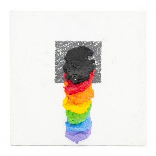 Late 20th Century Elfi Schuselka Abstract Composition Mixed Media, 2 For Sale - Image 5 of 7