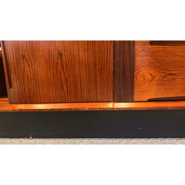 Vintage Danish Modern Rosewood Dresser or Sideboard by Dyrlund, Denmark For Sale - Image 11 of 14