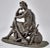 Traditional Late 19th Century Cast Statue of Seated Greek Warrior For Sale - Image 3 of 8