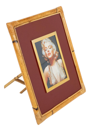 Bamboo, Rattan, Bakelite and Glass Picture Frame by Cesare di Cesare, Italy, 1970s