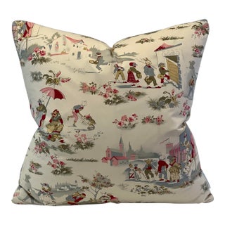 20” Feather/Down Pillow in American Folk & Fabric Antique Collection For Sale