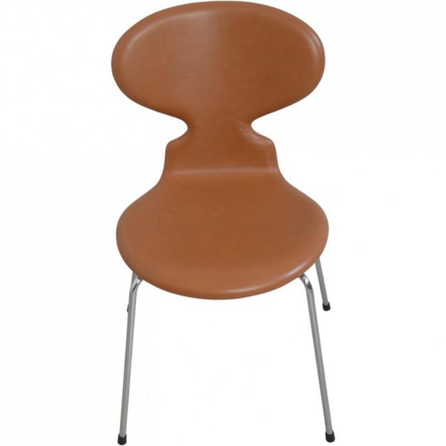 Ant Chairs in Cognac Leather by Arne Jacobsen, 1990s, Set of 6 For Sale - Image 14 of 18